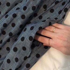 lake flower Dresses - NEW Polka Dot Chambray Dress lake flower Dresses - NEW Polka Dot Chambray Dress